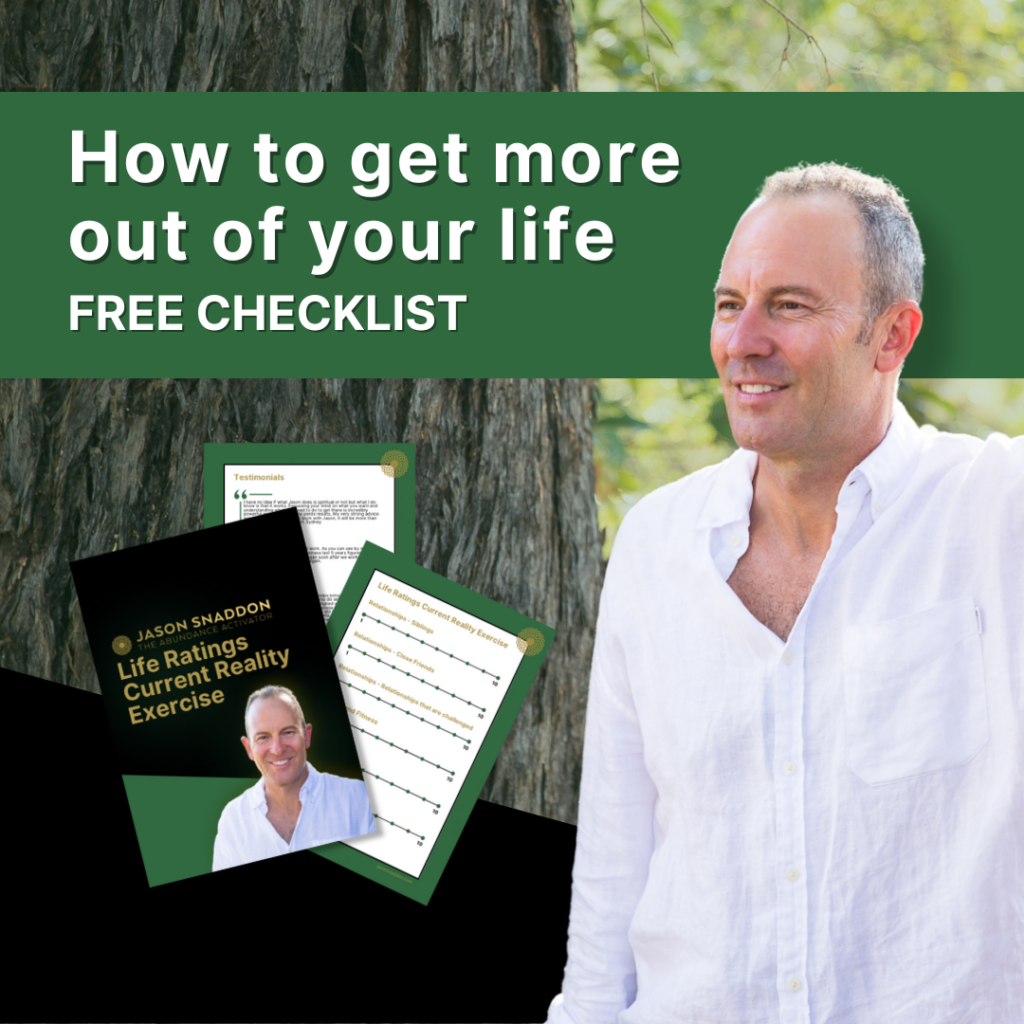 How to get more out of your life checklist